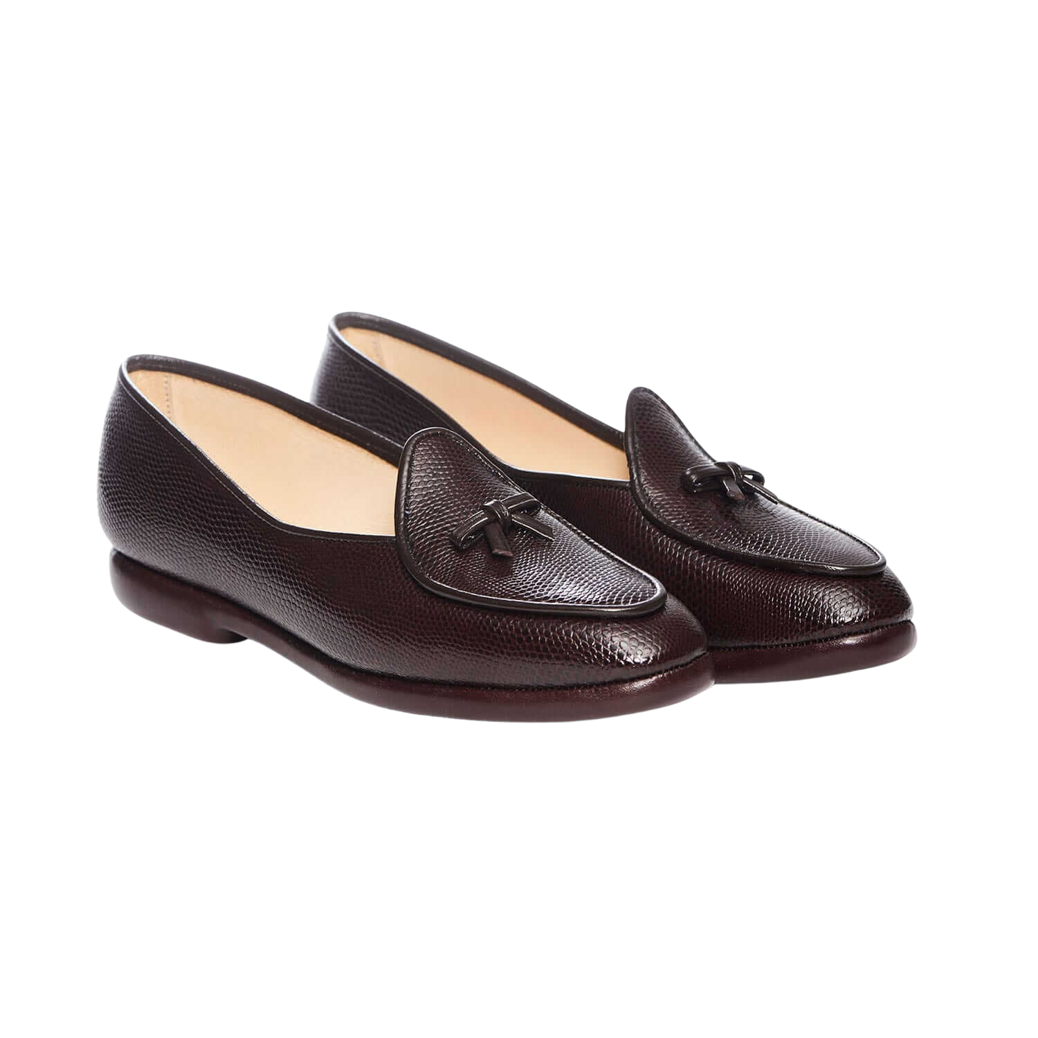 Midinette Dark Brown Lizard